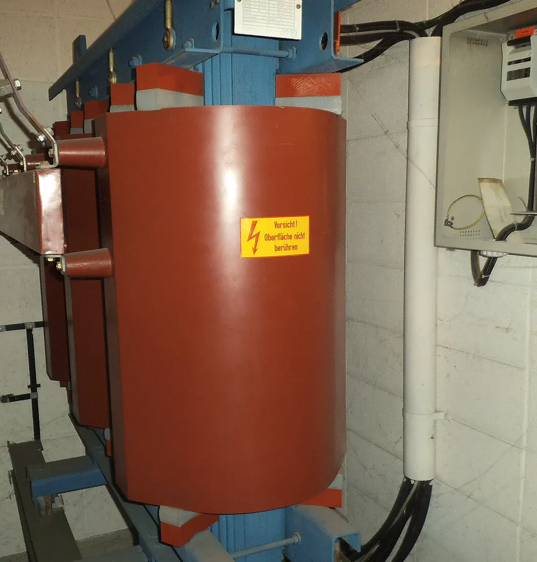 Cast-resin dry-type transformer winding — representative photo